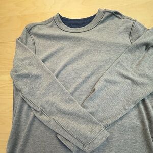 Johnston & Murphy Men's Reversible Crewneck T-Shirt Gray & Blue XL